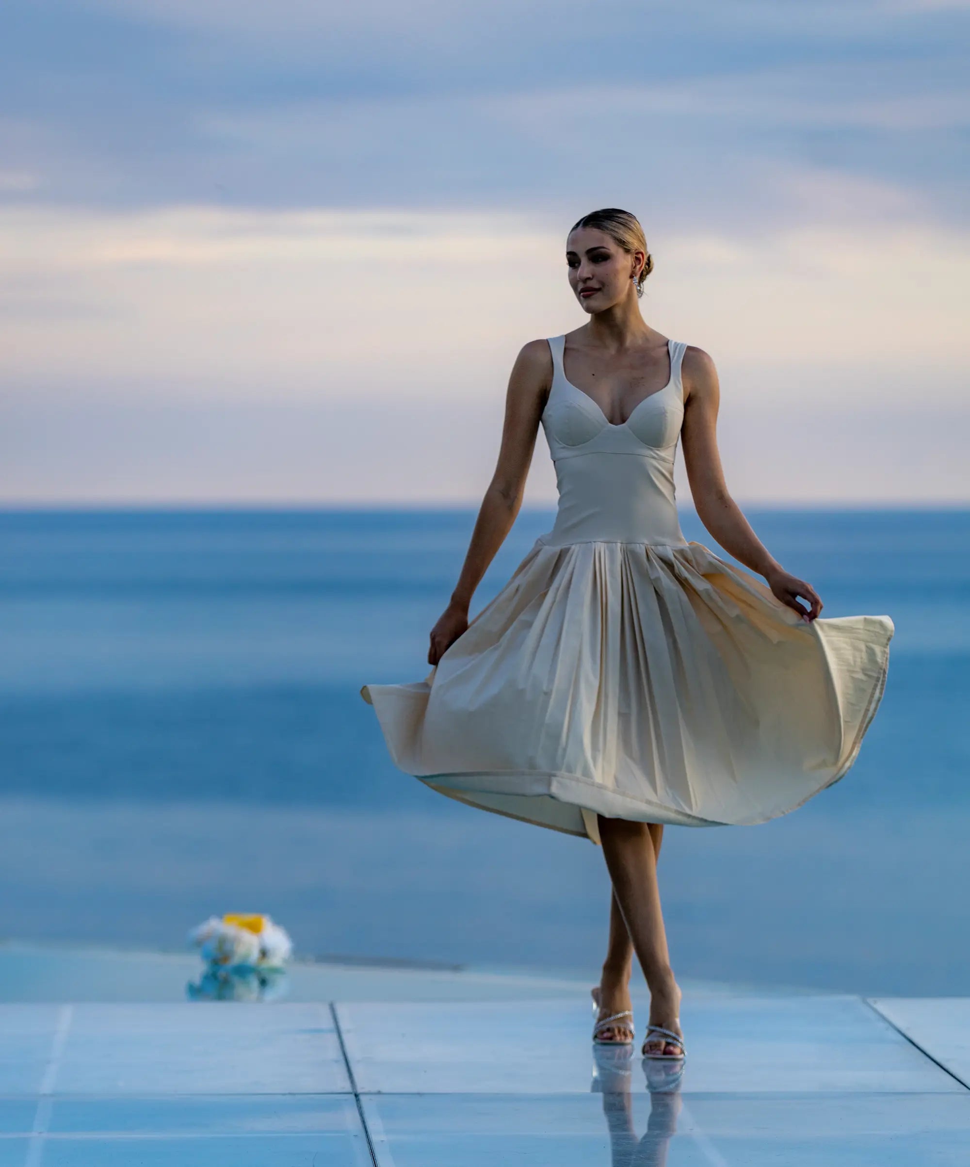 Miss World Australia in Miss Milne. Karma Kandara, December.