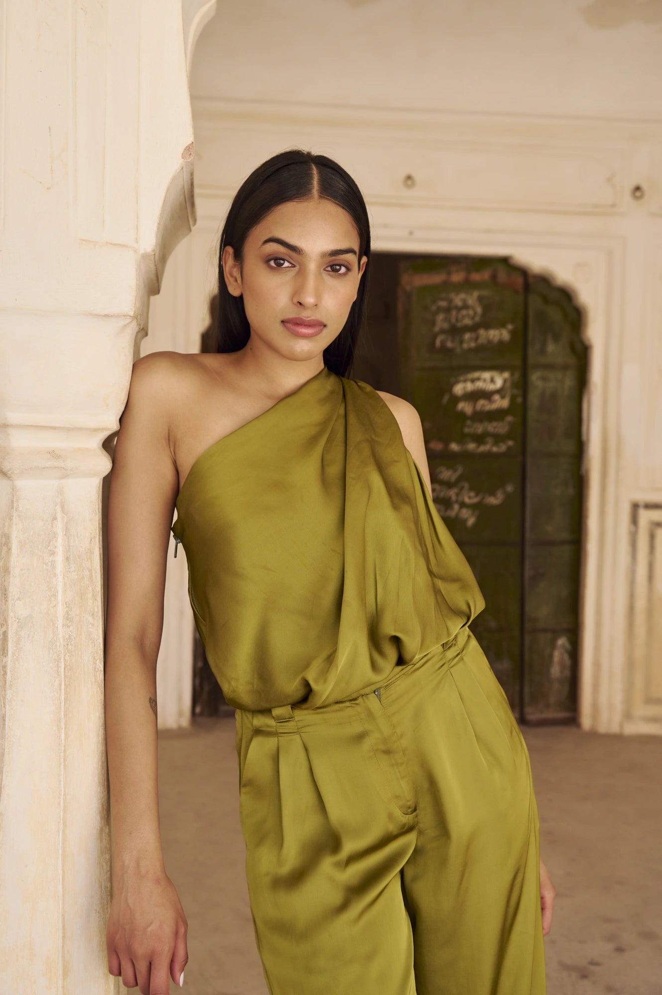 OAXACA BLOUSE KHAKI - Miss Milne