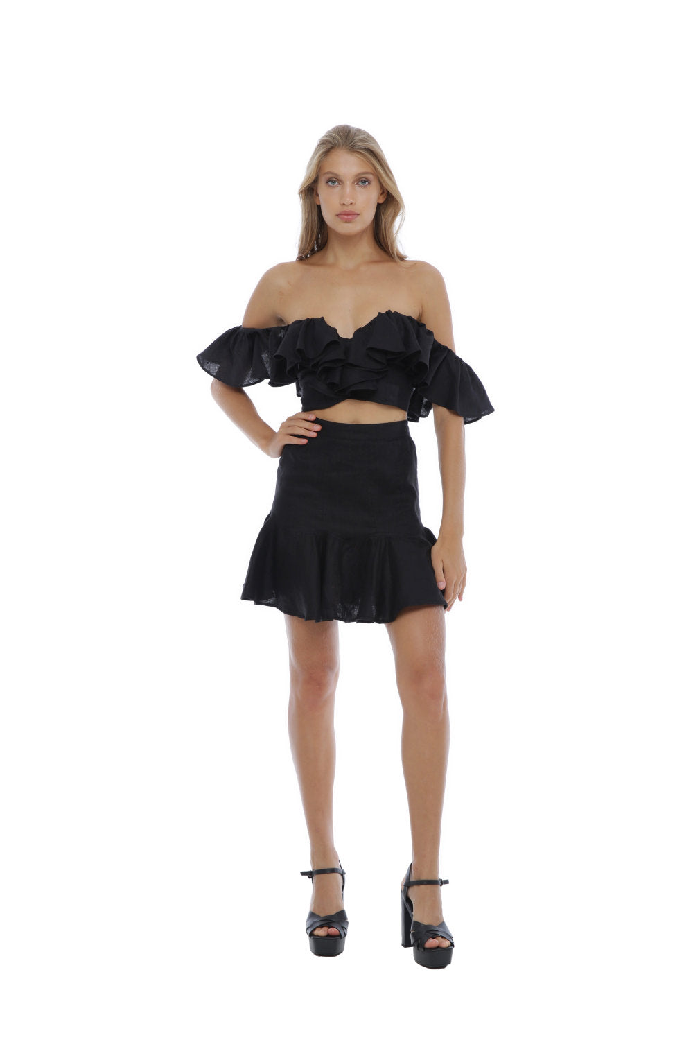 Lou Lou Blouse Black - Miss Milne