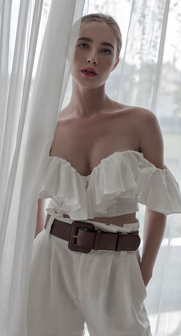 AU DU JOUR PANT WHITE - Miss Milne