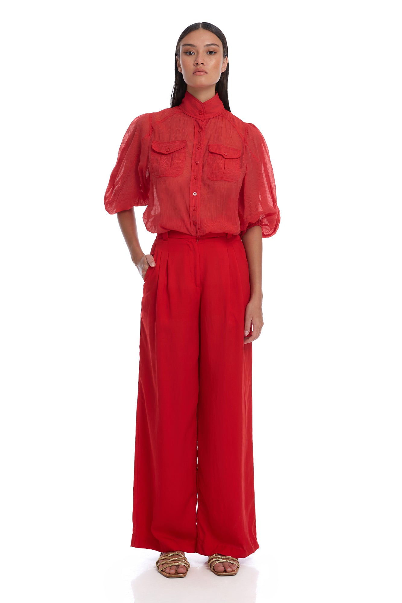 RED BLOUSE - Miss Milne