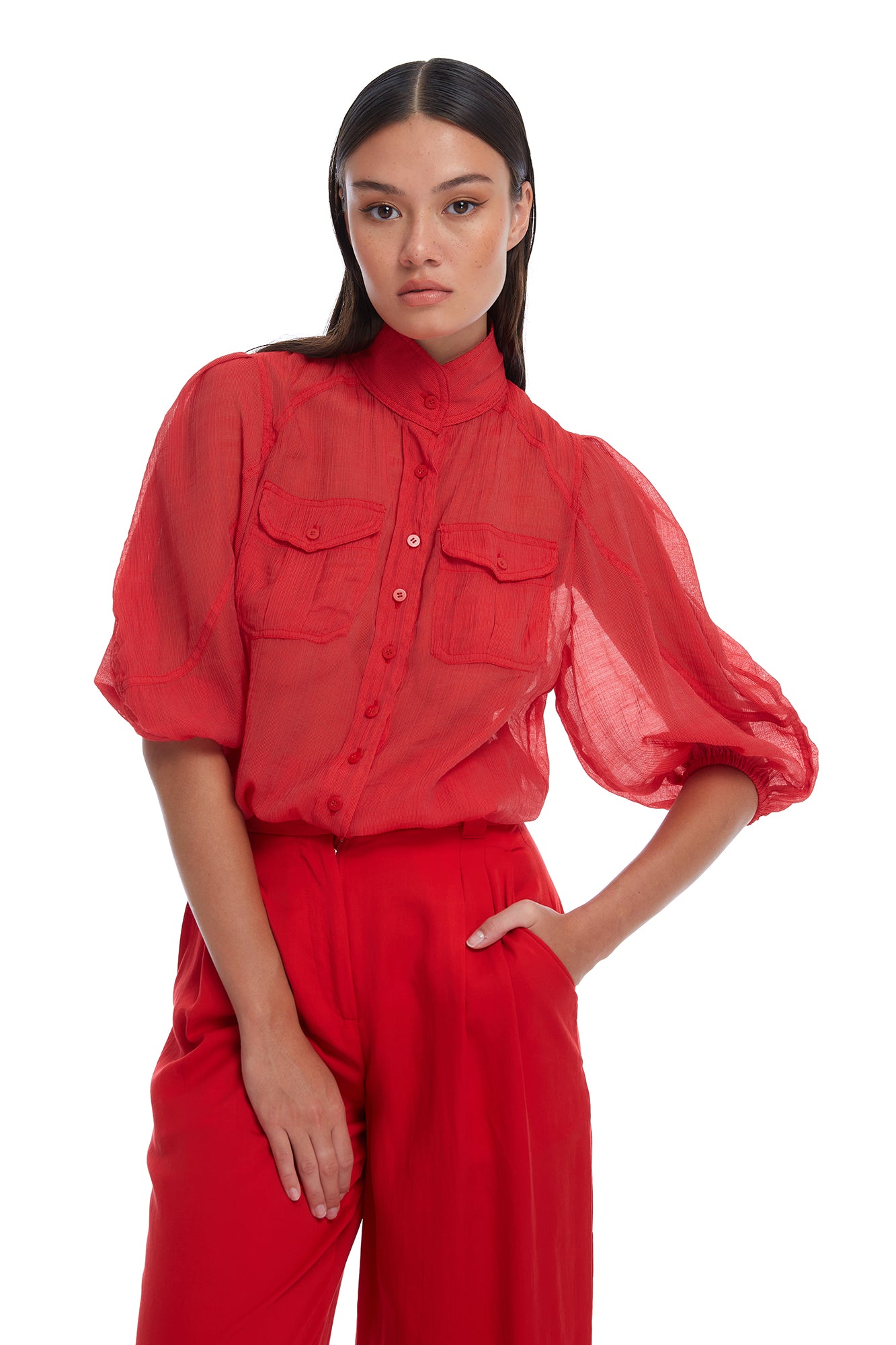RED BLOUSE - Miss Milne