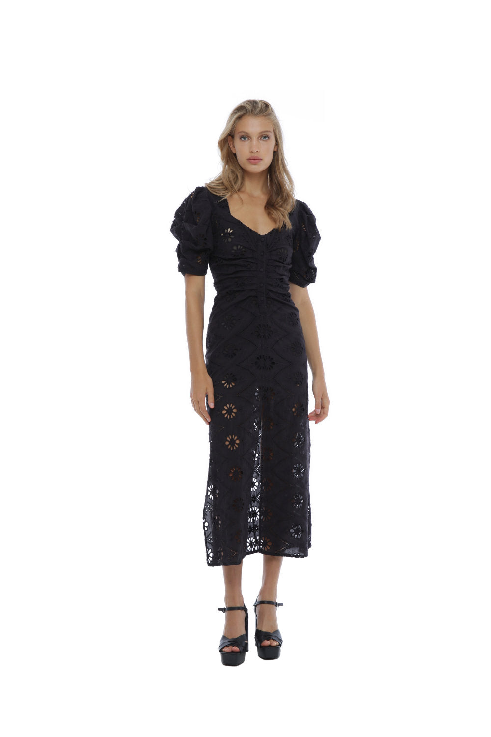Lola Love Lace Dress Black - Miss Milne
