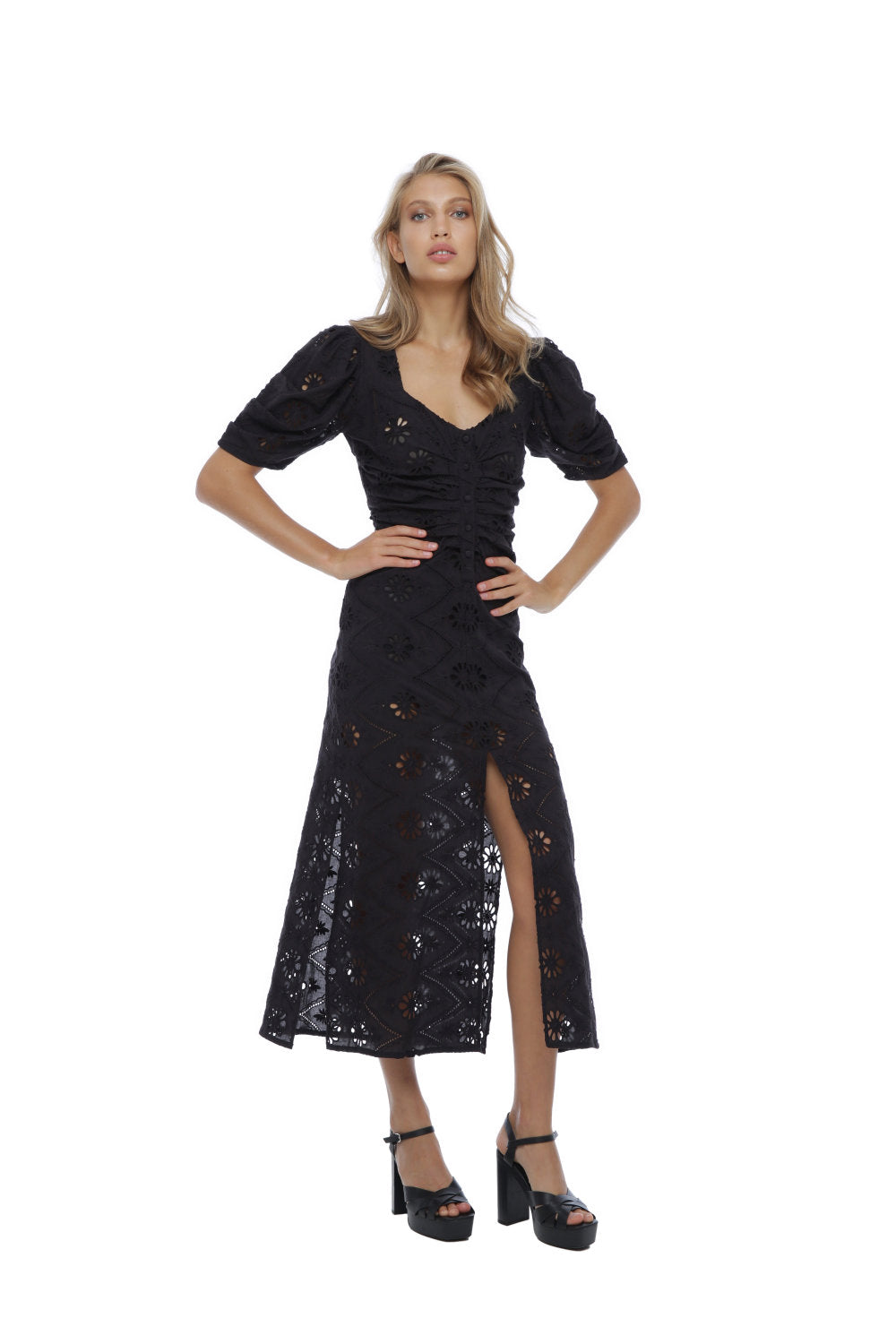 Lola Love Lace Dress Black - Miss Milne